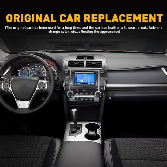 For 12 13 14-17 Toyota Camry Leather Console Center Lid Armrest Cover Trim Black