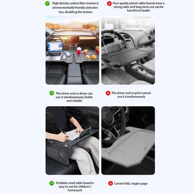 Car Laptop Desk Stand Foldable Anti-Slip Food Tray Eating Table Travel Tray Desk Diverse Functions For Modely / Model3