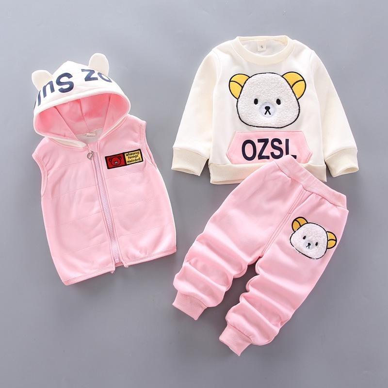 Autumn Baby Girls Clothes Hoodie+Pant Outfit Kids Costume Suit Infant Clothing for Baby Warm Sets