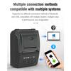 5811DD 58mm Bluetooth 4.0 Portable Thermal Bluetooth Receipt Printer, UK Plug