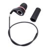 Black Plastic Throttle Grip & Cable New Fit for HAAI 3.6HP 4.0HP 4 Stroke Outboard Motors