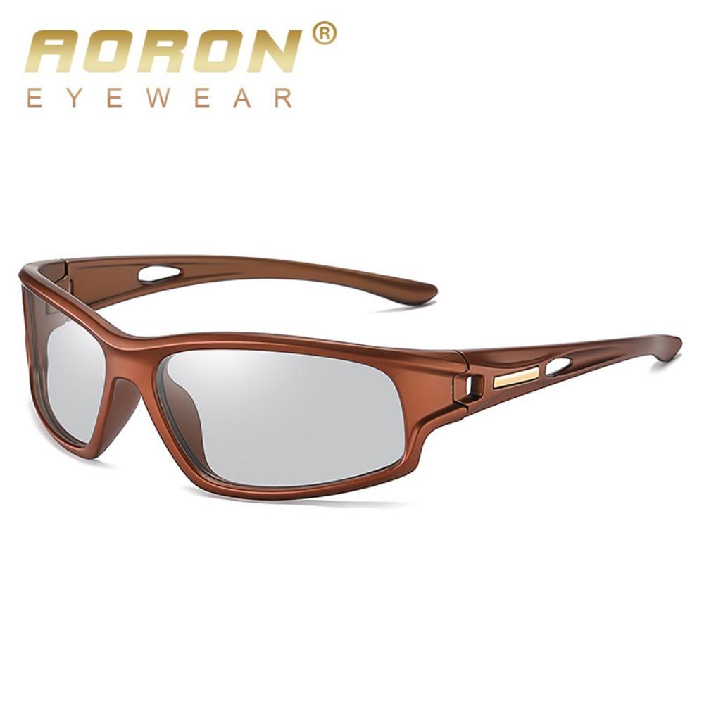 aoron Cycling Sports Sunglasses Polarized Light Colorful Color-changing Men's Glasses Night Vision Goggles