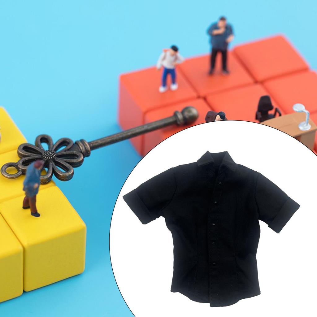 1:6er-Maßstab Damen Kurzarmhemden Puppen Sommerhemden Actionfigur Kleidung für 12-Zoll Actionfigur Zubehör