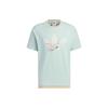 adidas Originals X Disney Dumbo Abbigliamento Sportivo Fantasia Cartone Animato Stampa Logo Color Block Maglietta a Maniche Corte Unisex Top Verde Fumo IN1073