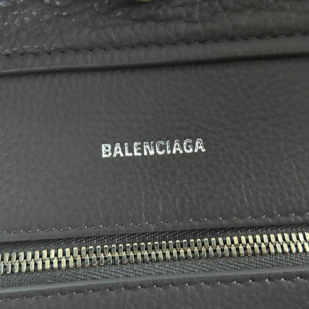 Great BALENCIAGA Tote Bag Everyday North South Small gray leather Women 672791 Used