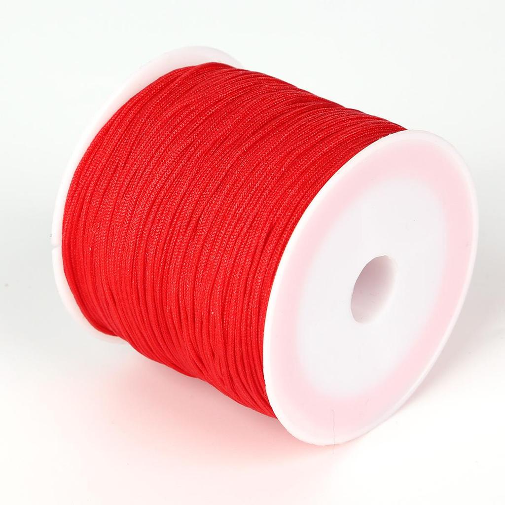 45/120 Meter Baumwollkordel Nylonkordel Faden Schnur DIY Perlenarbeiten Geflochtenes Armband Schmuckherstellung