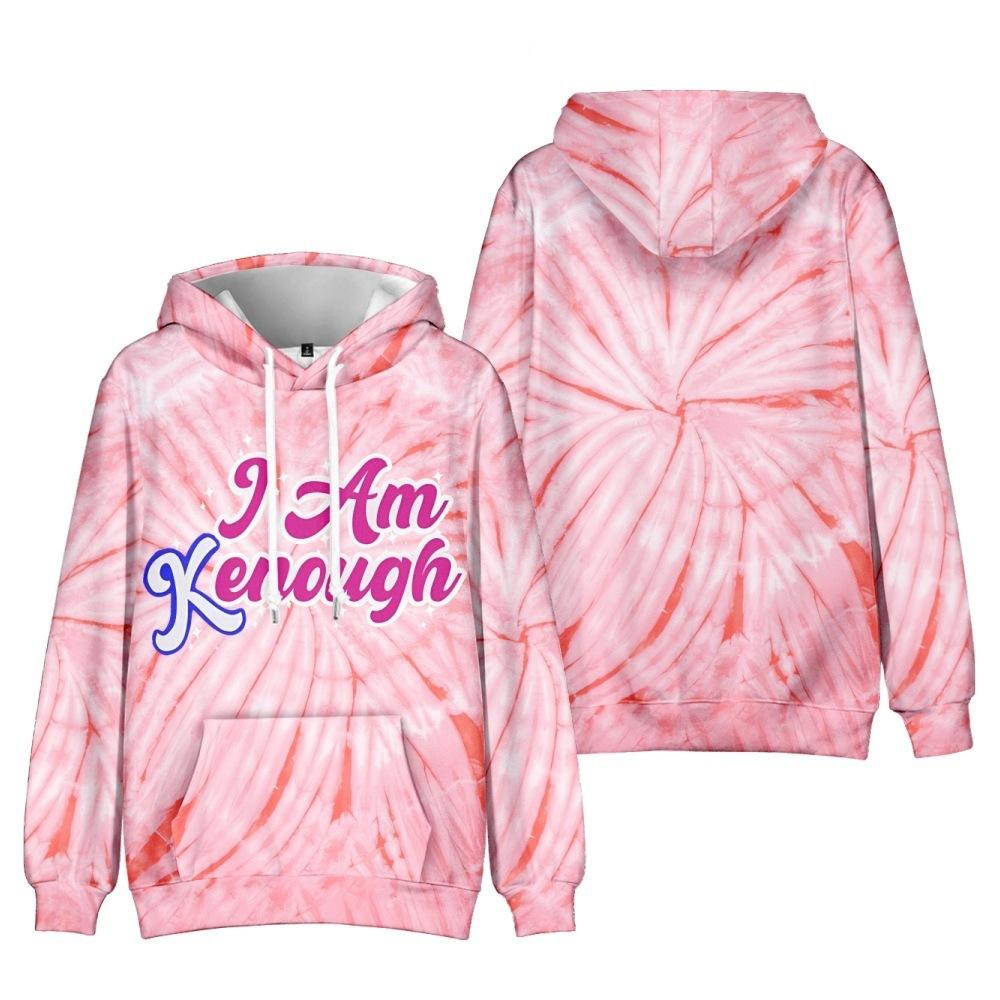 Толстовка с капюшоном I Am Ken Enough с буквенным принтом, крутой пуловер с капюшоном на Хэллоуин, унисекс, I Am Kenough XS