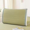 Natural Cooling Rush Straw Pillow Mat Set with Pillowcase - Summer Single Person Mat