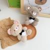 Creative Cute Gentleman Bear Plush Doll Schoolbag Pendant Claw Machine Girl Heart Doll Keychain Gift