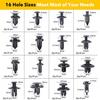625PCS Car Auto Retainer Fasteners Plastic Push Trim Clips Pin Rivet Bumper Kit