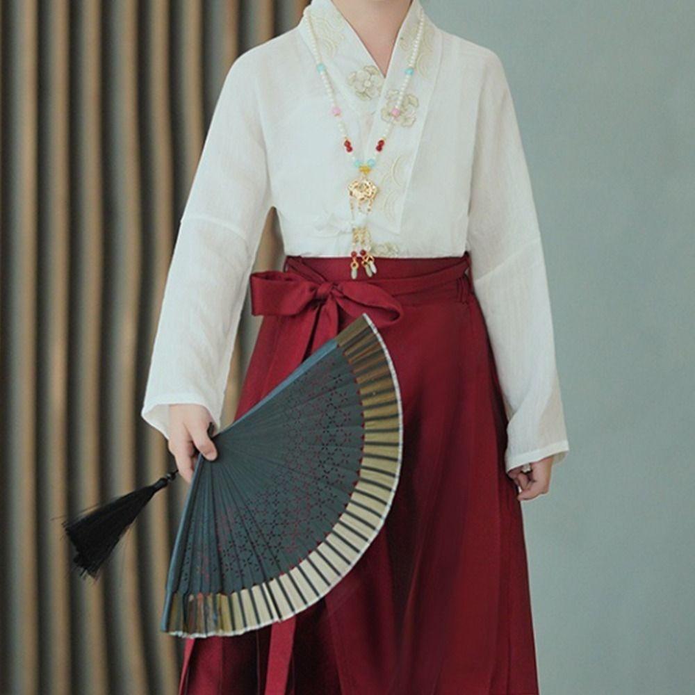 Imitation Pearl Hanfu Necklace Vintage Ethnic Pearls Pendant Chinese Pearls Necklace Cheongsam