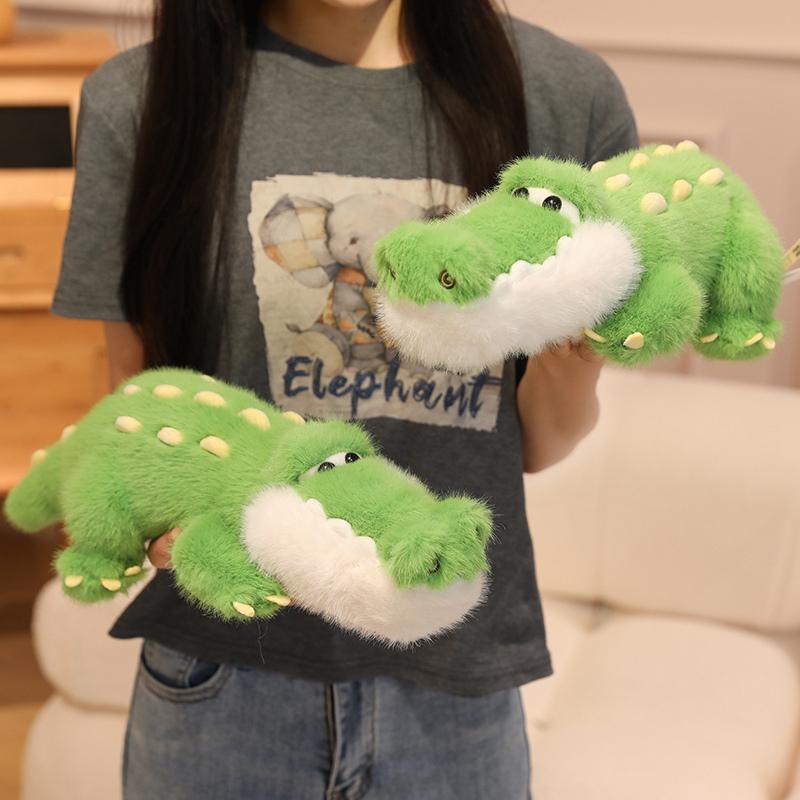 Crocodile Soft Stuffed Plush Toys Plushies Animal Doll Green Crocodile Hugging Pillow Children Birthday Gifts Home Sofa Cushion