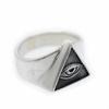 [Silver One] Silver 925 Eye of Providence Pyramid Ring Men's Ko [No. 21] Ring