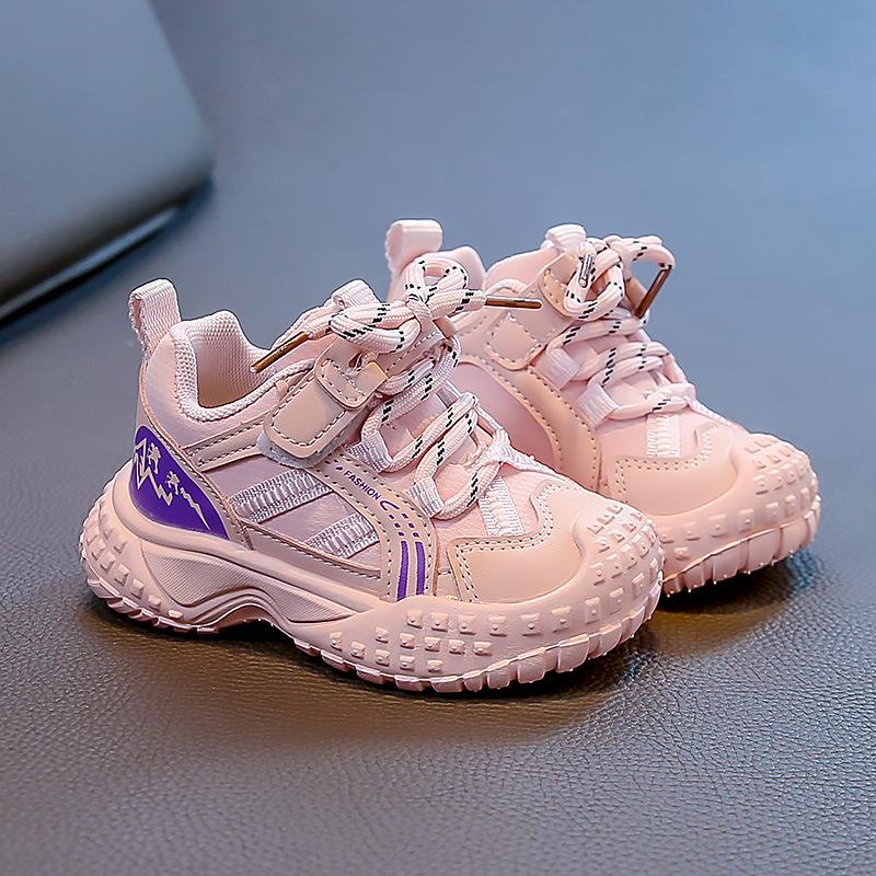 Children's shoes 2025 spring and autumn new girls sports shoes boys baby casual shoes children soft-soled dad shoes