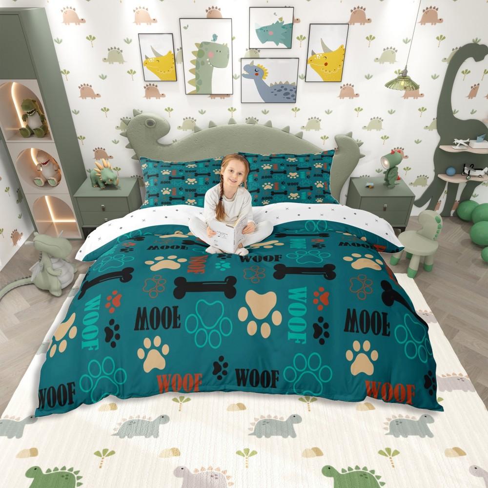 Comforter Homewish Kawaii Frog Prince For Teenleaf Plant Bedding Setcartoon Animal Theme Reversible Bed Set