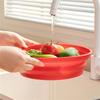 Portable Transparent Microwave Heating Cover with Base Foldable Food Lid for Storage and Reheating
