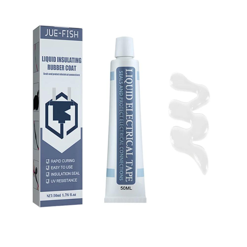 50/30ml Flytande Isoleringstejp Reparation Gummi Elektrisk Ledning Kabel Beläggning Fixa Linje Lim Bred Räckvidd Flytande Isolationspasta