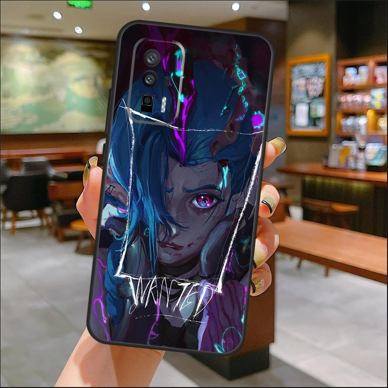 Arcane Jinx Vi Anime Case For Xiaomi 15 Ultra 13 14 11T 12T 13T 14T Pro POCO X7 Pro X3 X5 X6 M6 F5 F6 Pro Cover