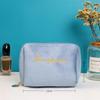 Velvet Makeup Bag Set: High-Capacity, Four-Piece Luxury Cosmetics Storage