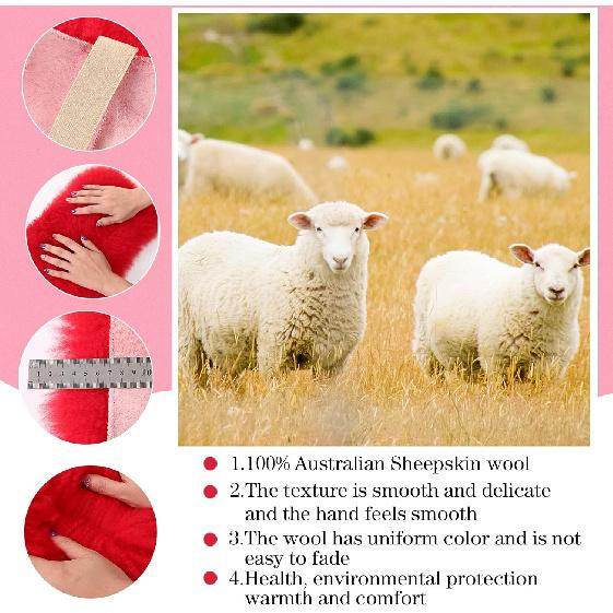 Frienda Furry Armrest Cover Auto Center Console Cover Car Soft Console Pad, Real Sheepskin Wool Soft Fluffy Auto Center Armrest Pad For Most Car