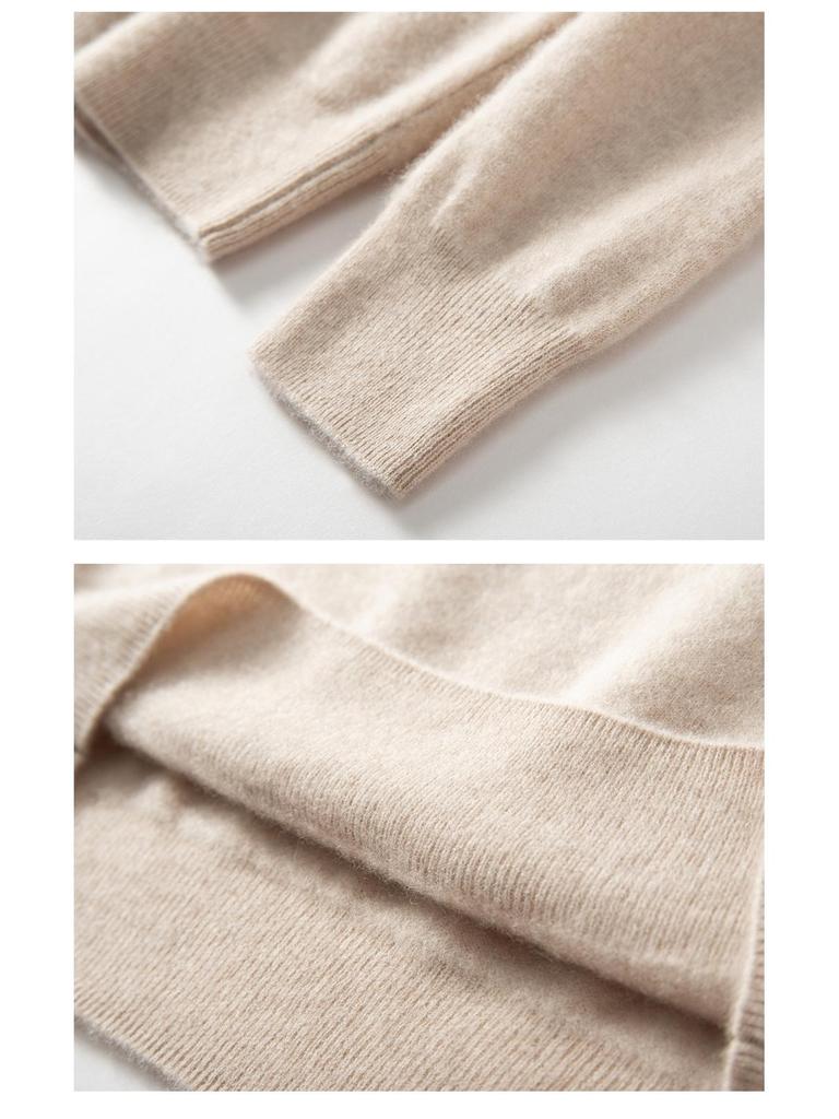 Men's Plus Size Cashmere Pullover: Autumn & Winter Solid Color Half-High Neck Knit Sweater for Business