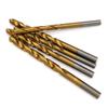 13-Piece Titanium-Coated HSS Straight Shank Twist Drill Bit Set, 1.5-6.5mm for Wood and Plastic Drilling