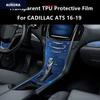 For CADILLAC ATS 16-19 Car Interior Center Console Transparent TPU Protective Film Anti-scratch Repair Film Accessories Refit