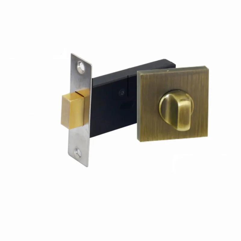 Bathroom Zinc Alloy Single-side Door Lock Living Room Secret Door Invisible Locks Indoor Anti-theft Security Lock Home Hardware