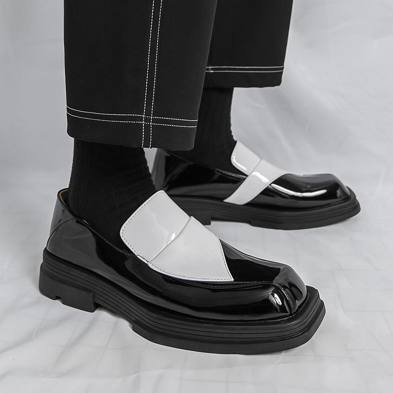 Fashion Fashionable and Cool Travel Men's Leather Shoes Quality Thick Soled Soft and Comfortable Loafers Men's Leather Shoe Sizes 39-46