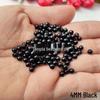 Pure Black Acrylic Beads for DIY Jewelry Making - Handmade Straight Hole Beading Accessories