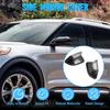 2PCS Carbon Fiber Pattern Mirror Case Black Side Wing Rearview Mirror Cover Trim for Ford Explorer     2024 LHD
