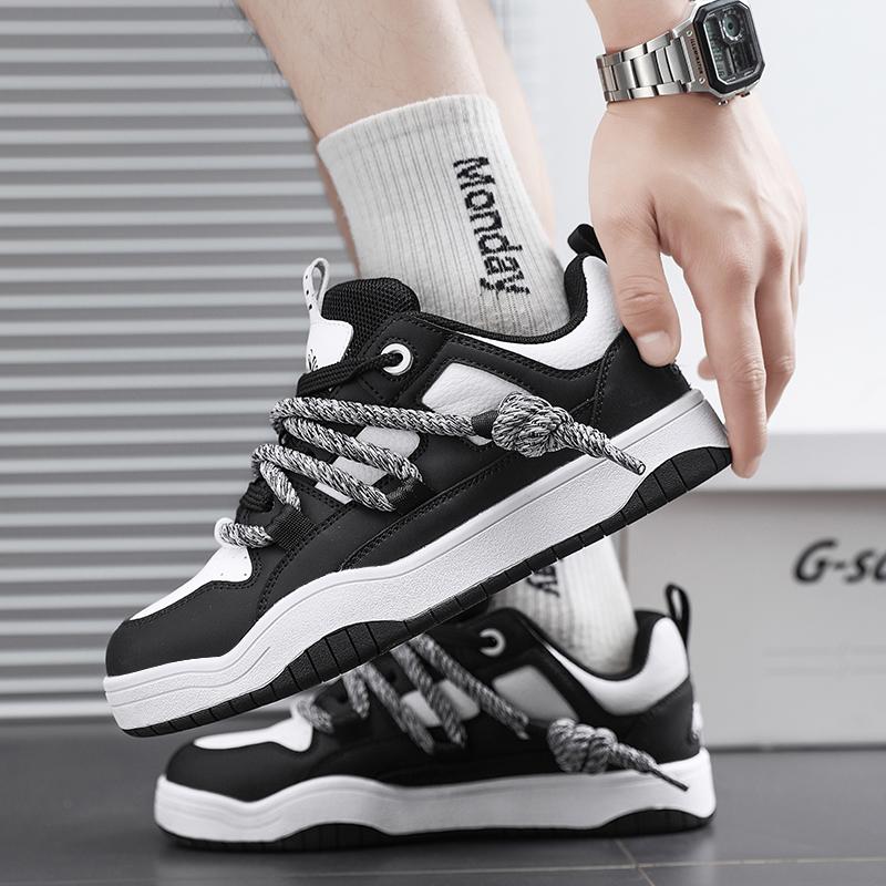 2024 New Couple Versatile Board Shoes Women's Small White Shoes Big Rope Men's Shoes Thick-soled Casual Student Bread Sports
