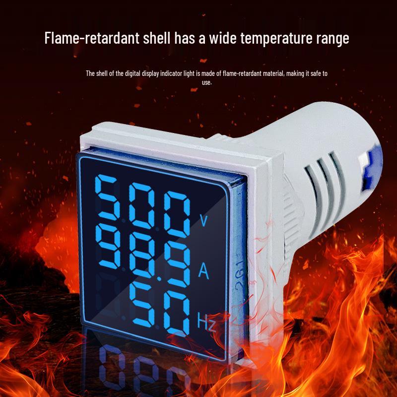 AC Voltage Current Hertz LED Meter AD16-22VAH
