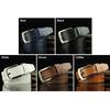 Men's Leather Belt Letter Print Luxury Classic Buckle Business Belts Cowboy Vintage Waistband Alloy Belts Durable
