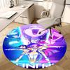 1pc Anime Cartoon Design Round Carpet  Office Chair Mat, NonSlip Rug for Home Decor, Living Room
