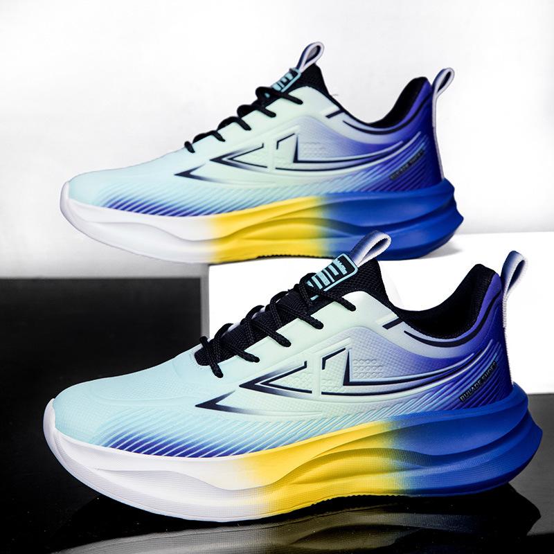 Foreign trade large size 46 running shoes men's ultra-light shock absorption red rabbit explosion casual sports shoes men's