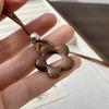 Fashion Resin Round Hollow Pendant Necklaces for Women Girls Vintage Long Rope Sweater Chain Necklaces Party Jewelry Accessories