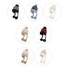 Fur Ball Ear Protection Knitted Hat Women Velvet Warm Wool Hat Big Head Cap