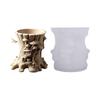 Silicone Mold For Creating Unique Stump Shaped Planter Jewelry Holders And Decorative Concrete Resin Projects