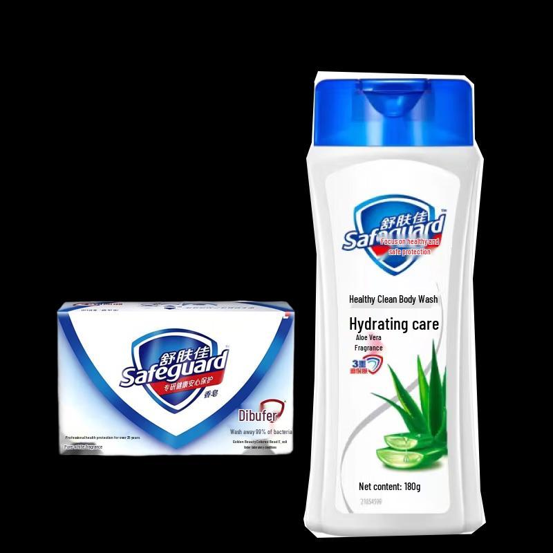 

Safeguard Aloe Shower Gel & Pure White Soap Set