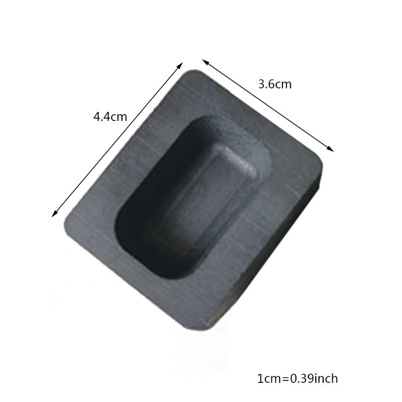 Bzocio 2 Piezas 1 Kg Molde para Lingotes de Grafito Molde de Crisol para Fundir FundicióN RefinacióN Oro Plata Metal Aluminio Cobre LatóN