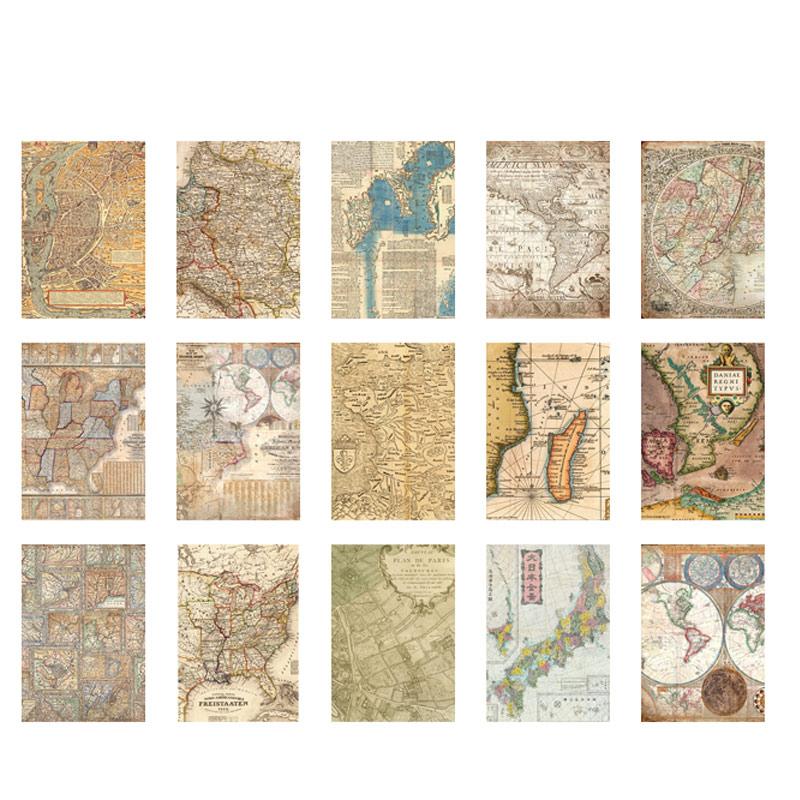 30 Pcs Vintage Old Newspaper Background Paper DIY Diary Album Scrapbooking Collage Material Paper Junk Journal Supplies
