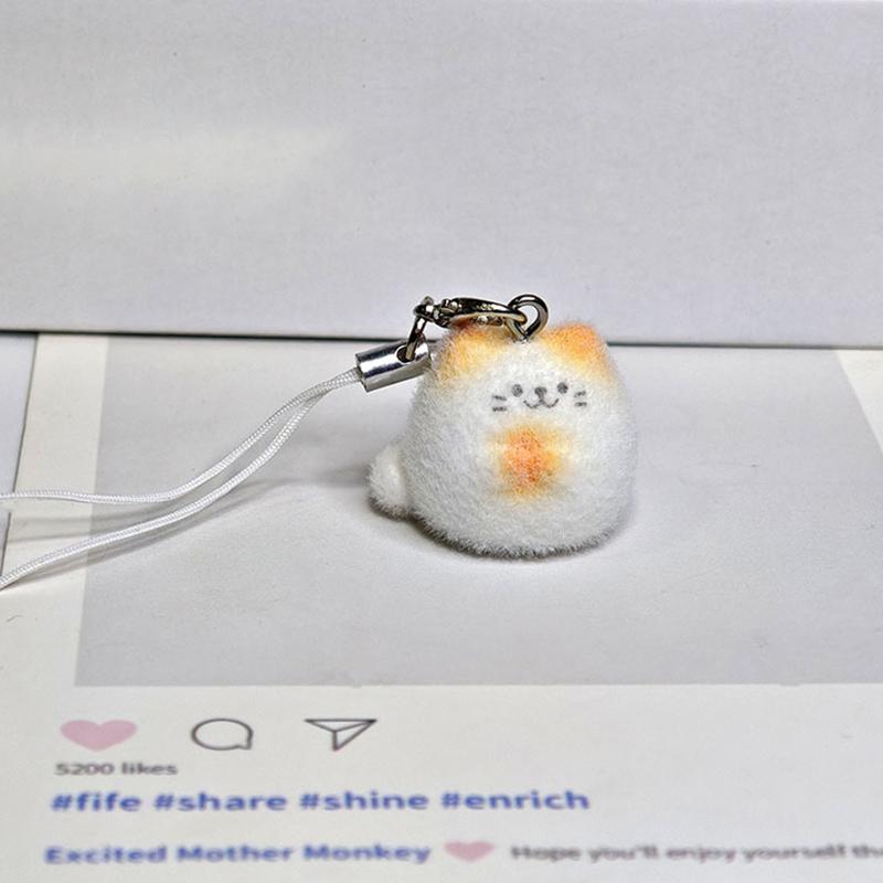 

Пушистый котенок Декор Подарки Любителям кошек Женщинам Девочкам Кавайный котик Шарм для сумки Милый котик Брелок для ключей