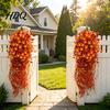 Blomsterarrangementer til Terrasse Kunstige Morgenfruer Hængende Ranker Blomster Udendørs Veranda Balkon Dekoration Orange Gul Kunstnerisk Dekoration Vinduer