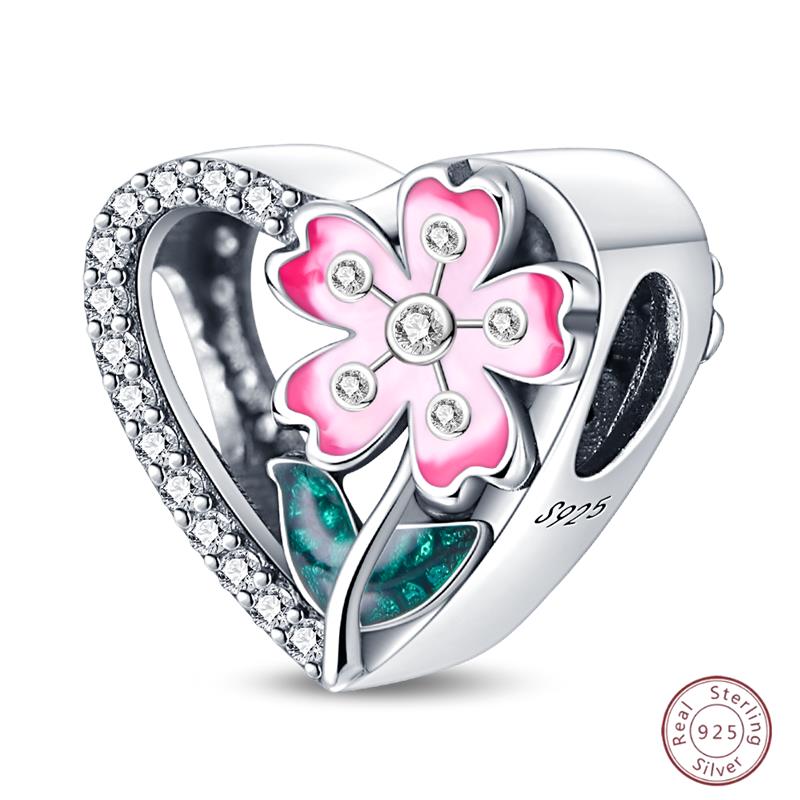 Copper Beaded Pendant Shiny Zircon Spring Cute Bow Original 3Mm Bracelet Women Fine Jewelry