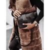 Women's Winter Autumn Long Faux Fur Vest Sleeveless Jacket Casual Outerwear For European American Style