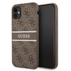 Etui do iPhone 11 Guess 4G Stripe Brązowy