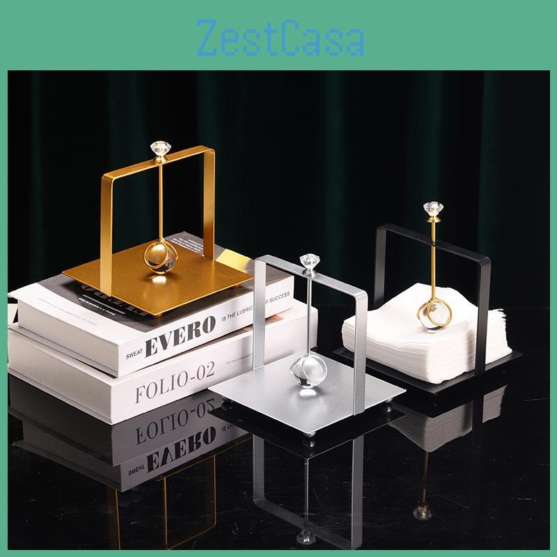 Tissue Metal Sleek Box Stand For Dining Table Home Office Accessory Decoration