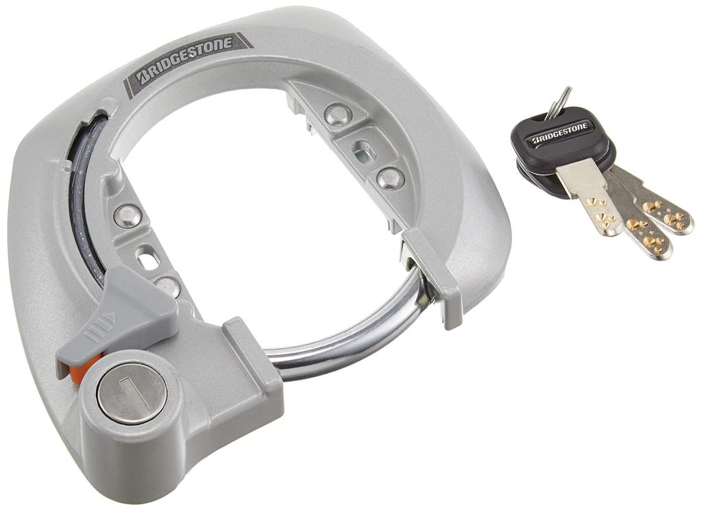 Bridgestone BS Lock IV Bicycle A515266S Lock, Gray, Anti-Theft, Security, CL-BS4,