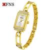 Fashion Luxury Square Dial Women Quartz Watch Elegant Alloy Strap Waterproof Wristwatch Reloj Mujer Girls Clock Gift